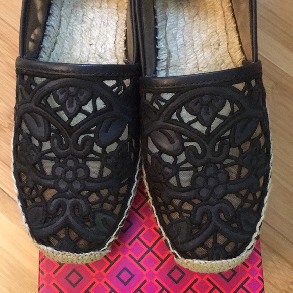 Tory Burch Laser-cut Lace Espadrilles - Picture 8 of 8